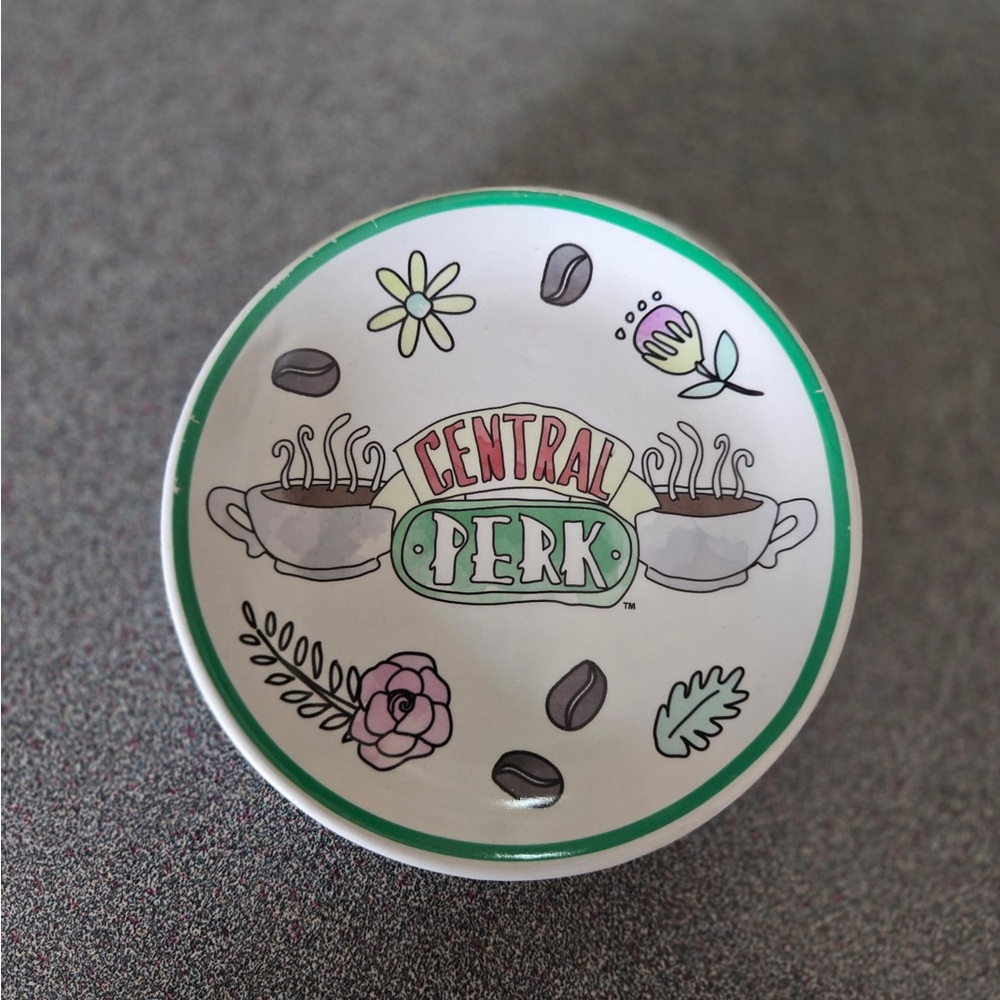 Central Perk Ceramic Dish - White & Green
